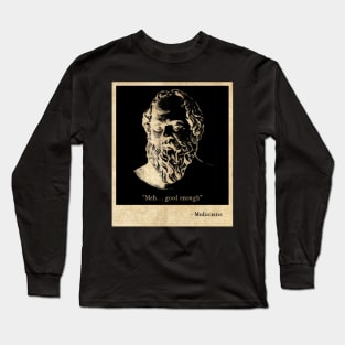 Mediocrates Retro Style Long Sleeve T-Shirt